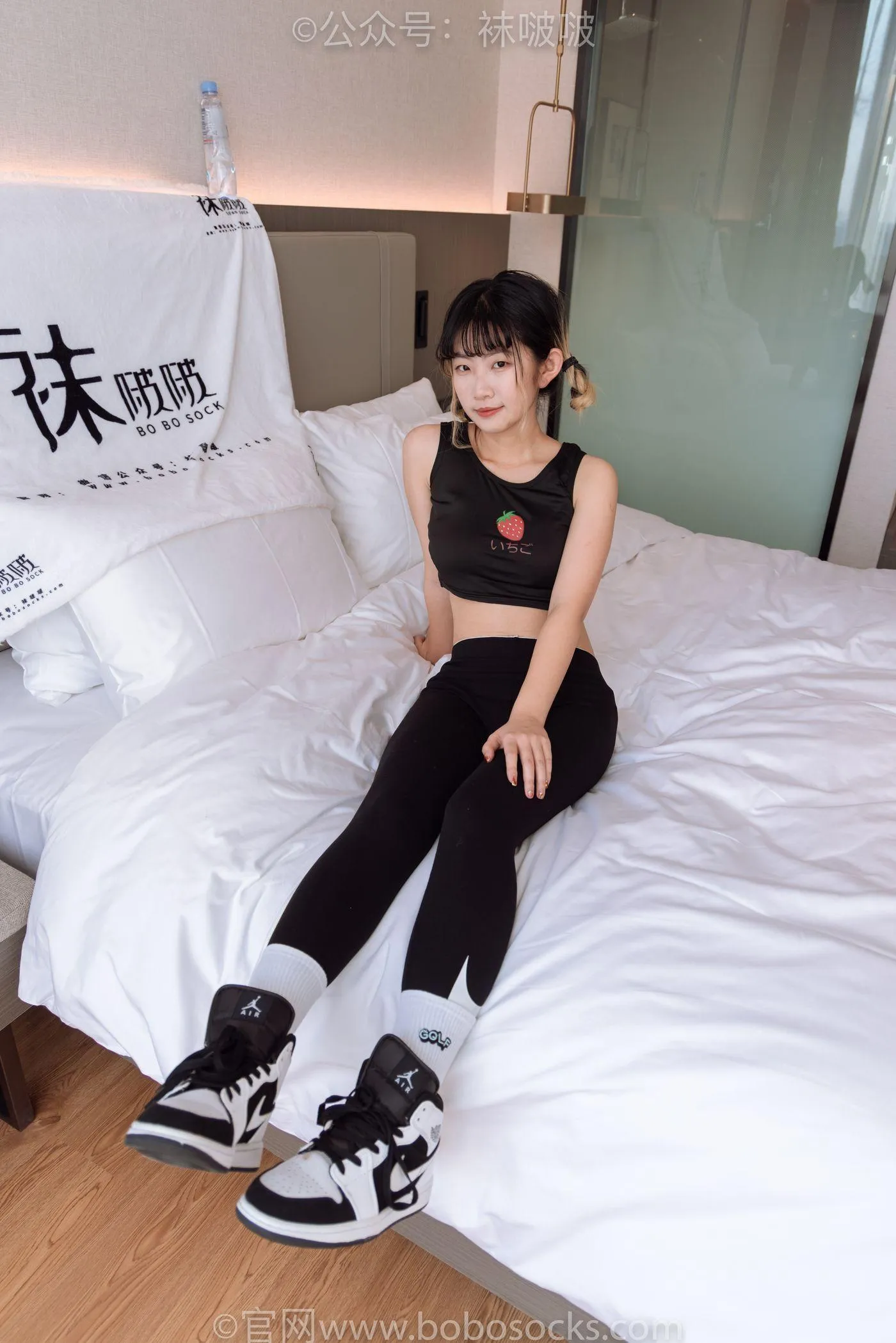 [BoBoSocks袜啵啵]NO.059 砂糖-AJ板鞋、白棉袜、裸足 [142P]插图5